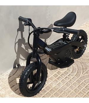 VENTA Bicicleta correpasillos eléctrica  de 24V, 100W MALCOR24VNEGRA, minibike 12"